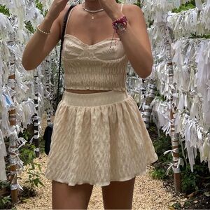 Zara Cream Skirt Set